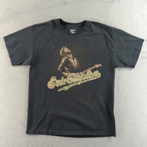 Eric Clapton World Tour 2007 T-Shirt Mens Large Gray Hanes Band Graphic Tee